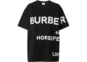 Burberry Horseferry-Print T-shirt Black/White - vue 360