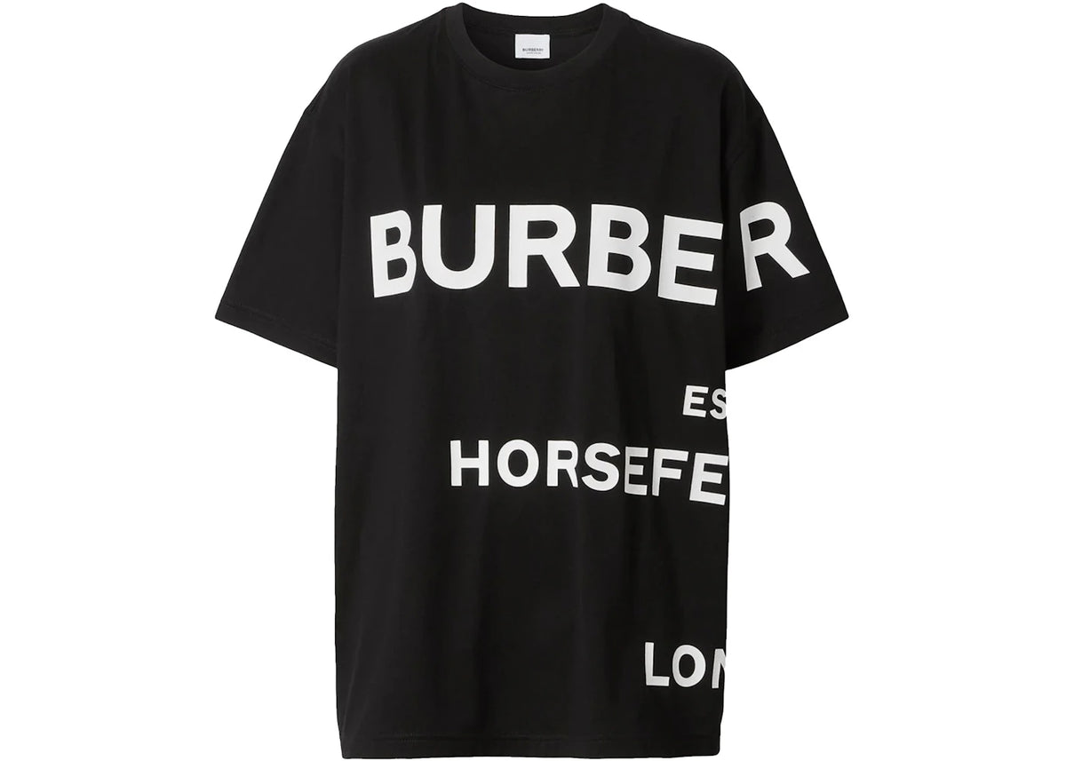 Burberry Horseferry-Print T-shirt Black/White - vue secondaire A