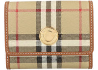 Burberry Lancaster Check Trifold Wallet Archive Beige