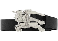 Burberry Leather Knight 1 Width Belt Black