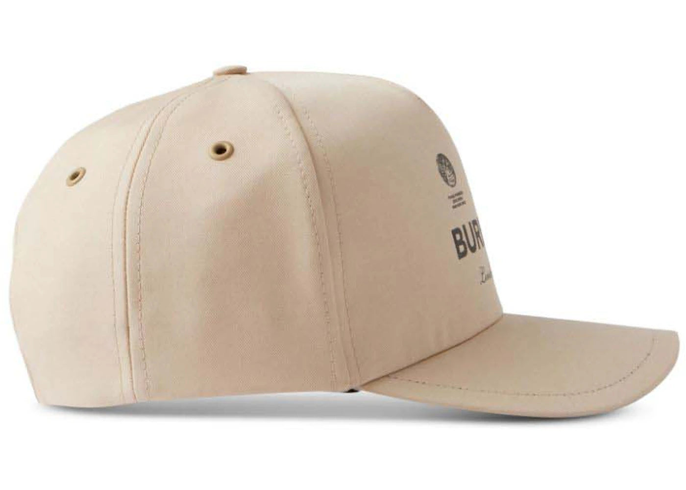 Burberry Logo Print Baseball Cap Sand Beige - vue secondaire B