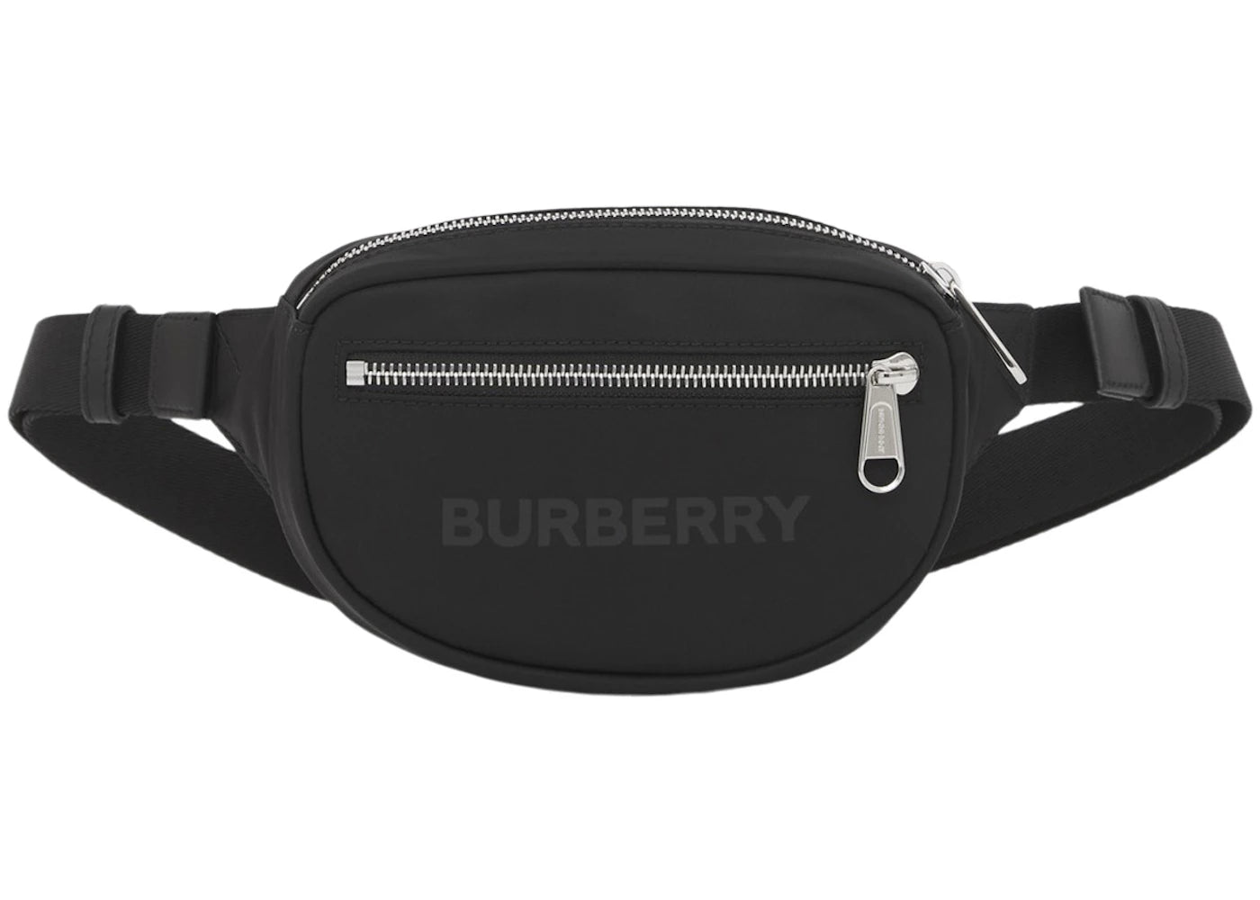 Burberry Logo Print Nylon Cannon Bum Bag Small Black - vue secondaire A