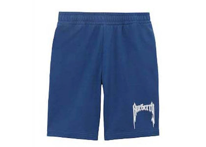 Burberry Logo Print Sweatshorts Blue/White - authentic Burberry apparel