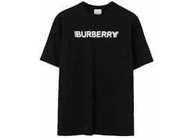 Burberry Logo Print T-shirt Black/White