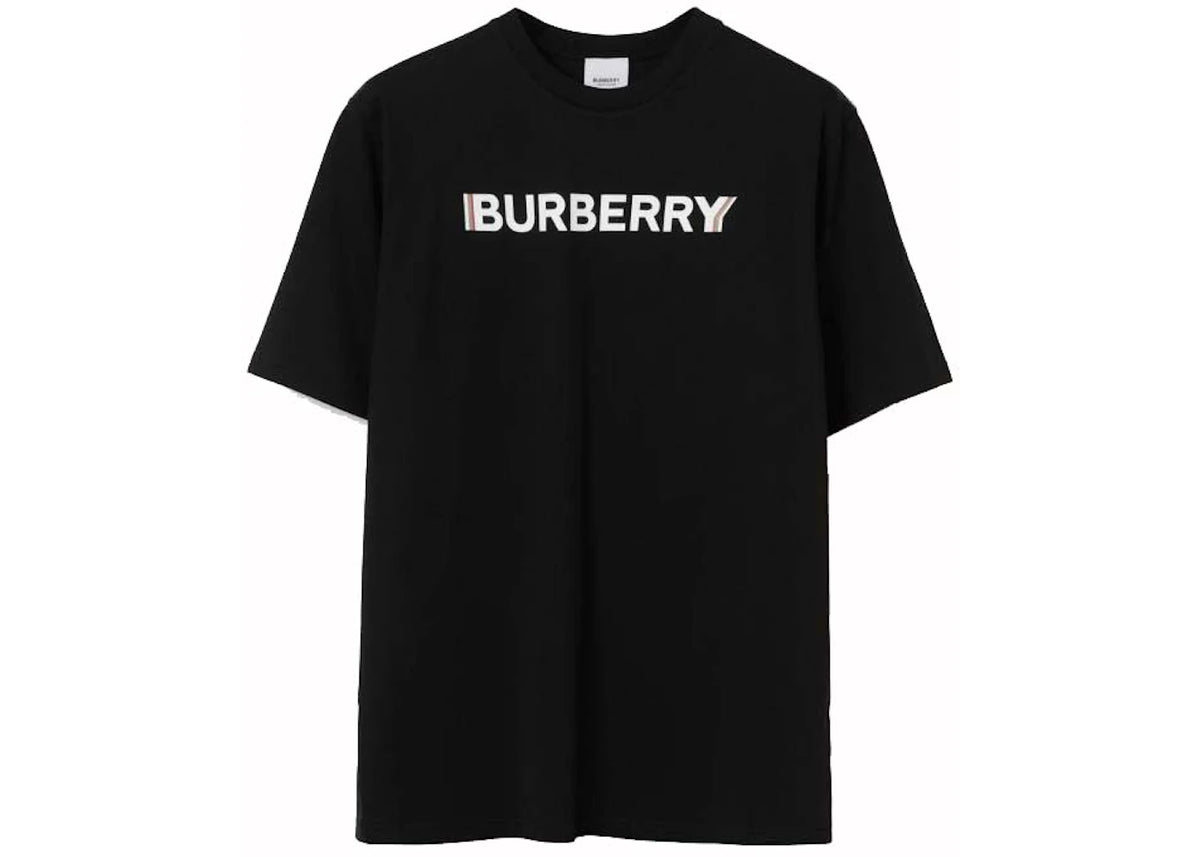 Burberry Logo Print T-shirt Black/White - vue secondaire A