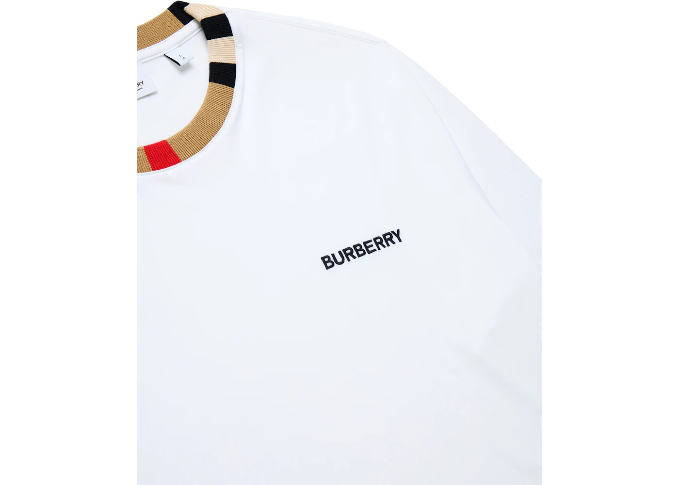 Burberry Long Sleeve Icon T-shirt White - vue secondaire A