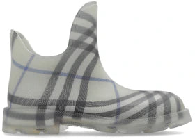 Burberry Marsh Checked Ankle Boots Grey Blue - vue 360