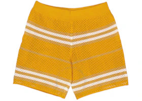 Burberry Morriss Icon Stripe Pointelle Knit Shorts Marigold - vue 360