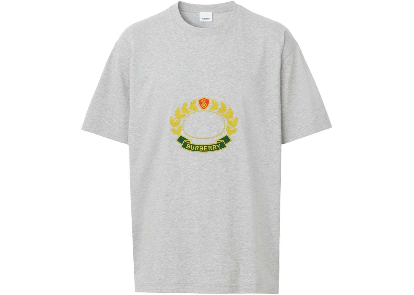 Burberry Oak Leaf Crest-Print T-shirt Grey - vue secondaire A