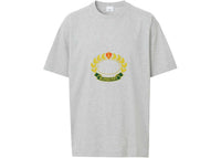 Burberry Oak Leaf Crest-Print T-shirt Grey