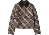 Burberry Oldham Chk Jacket Moss Brown/Ink Grey