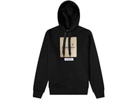 Burberry Owie Label Logo Hoodie Black