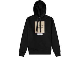 Burberry Owie Label Logo Hoodie Black