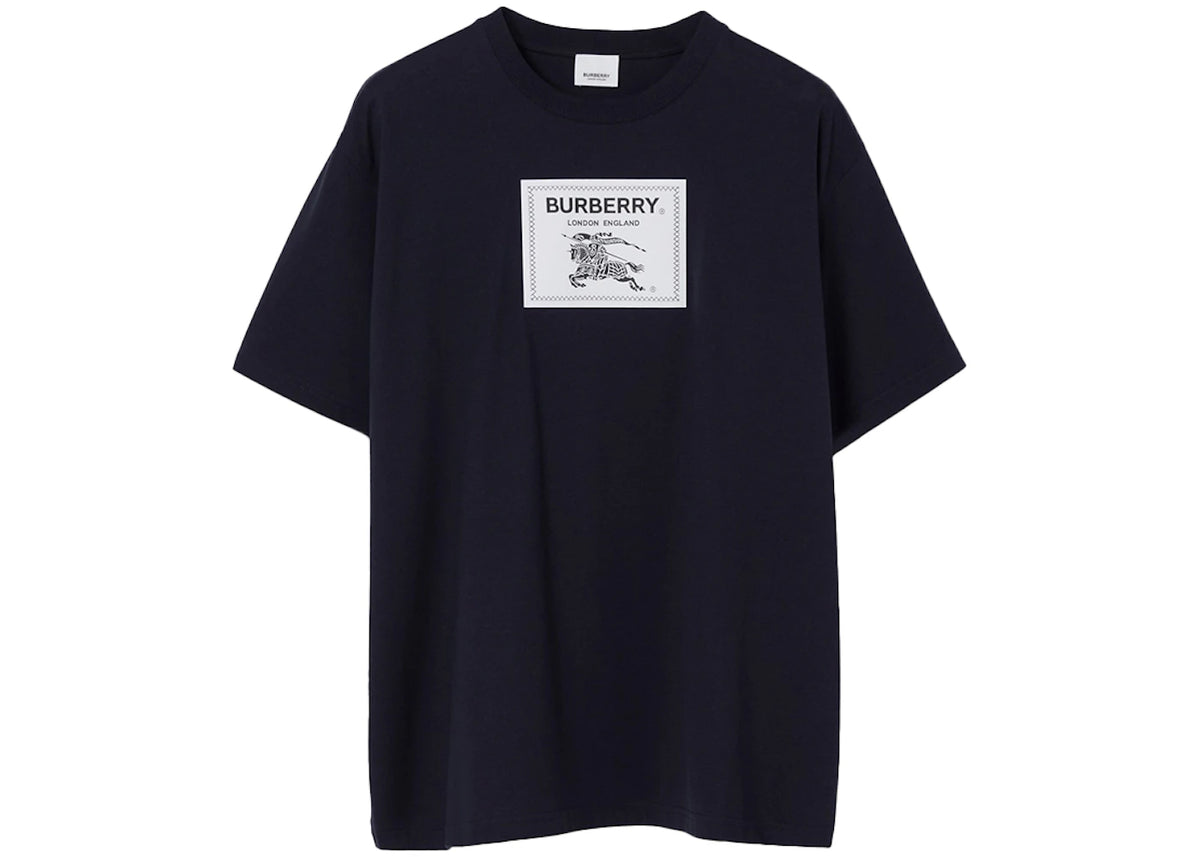 Burberry Prorsum Label Cotton T-shirt Smoked Navy - vue secondaire A