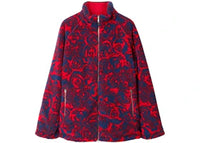 Burberry Reversible Rose Fleece Jacket Jacket Red