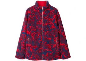Burberry Reversible Rose Fleece Jacket Jacket Red