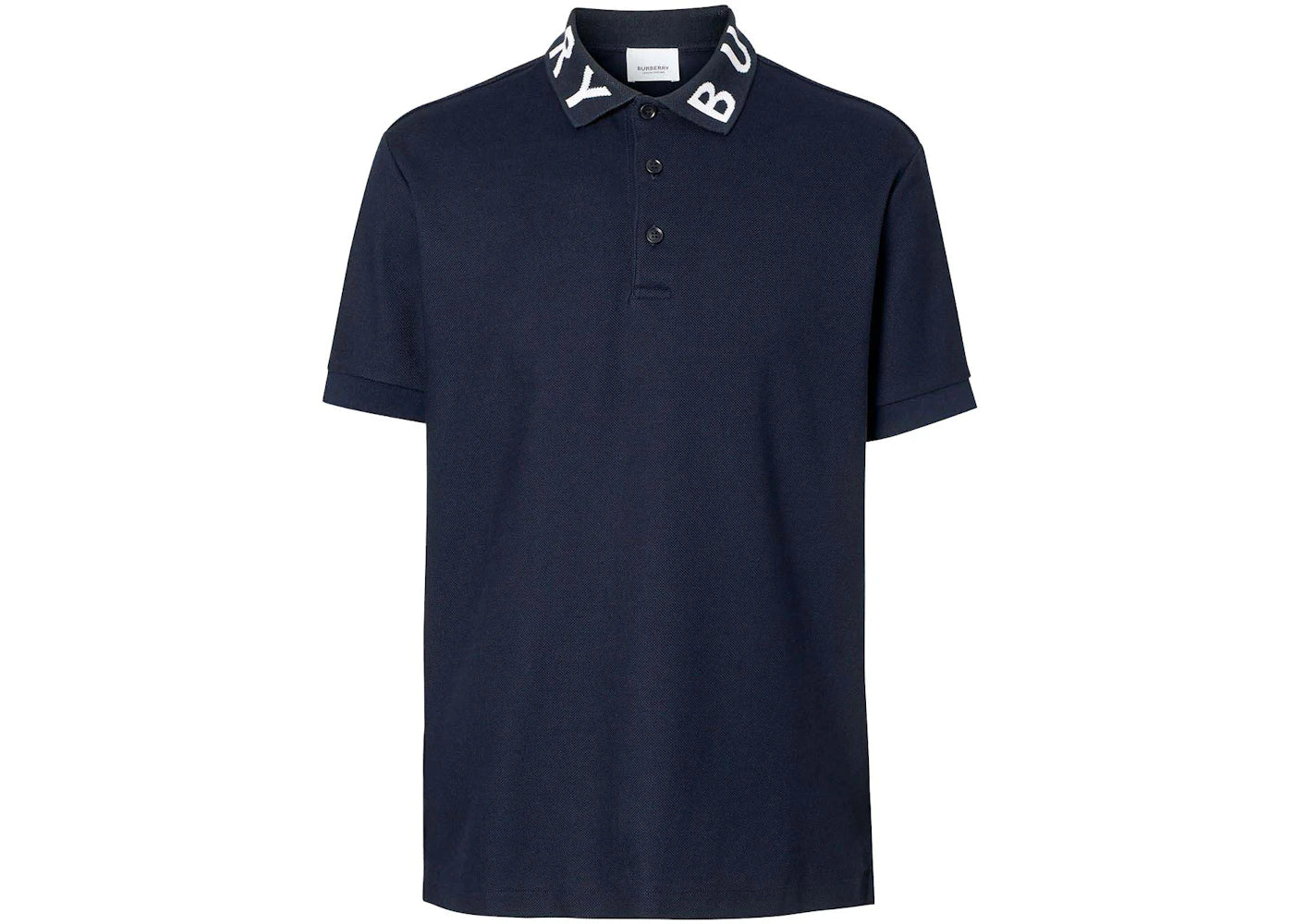 Burberry Ryland Collar Logo Polo Navy - vue secondaire A