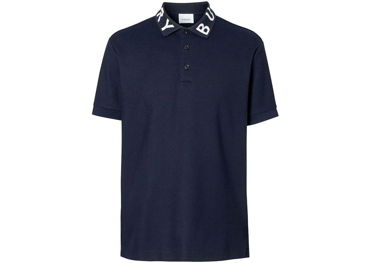 Burberry Ryland Collar Logo Polo Navy - vue 360