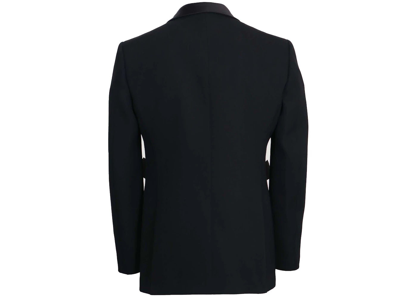 Burberry Satin Lapel Wool Tailored Jacket Black - vue secondaire B