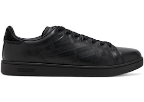 Burberry Set Sneakers Black Embossed Check - vue 360