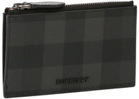 Burberry Slim Zip Card Case and Coin Purse Black
