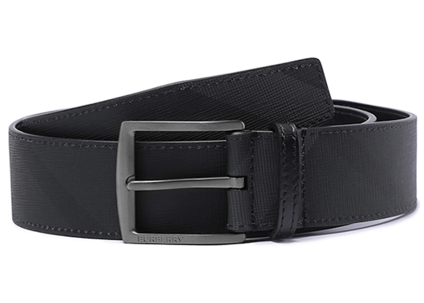 Burberry Striped Belt Black/Gray - vue secondaire A