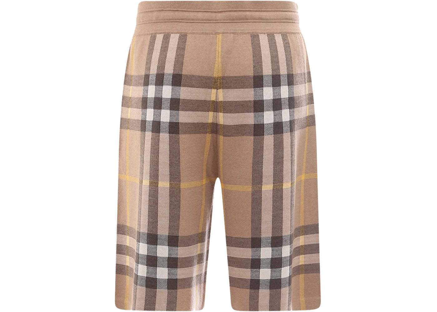 Burberry Tartan Motif Bermuda Shorts Beige - vue secondaire B