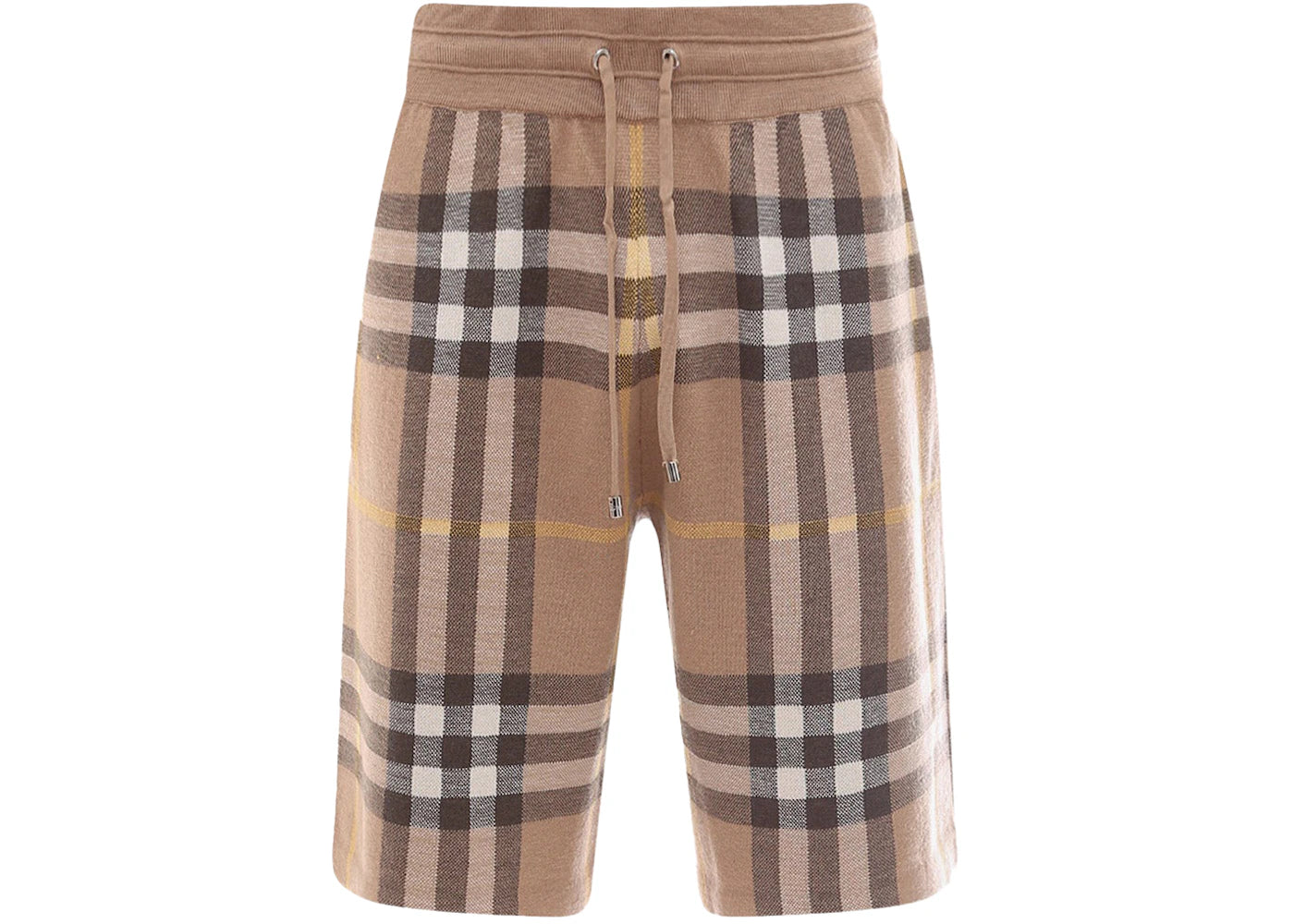 Burberry Tartan Motif Bermuda Shorts Beige - vue secondaire A