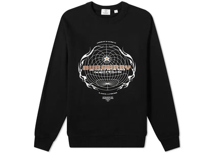 Burberry Taviton Globe Logo Sweatshirt Black - apparel view 2