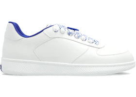 Burberry Terrace Leather Sneakers White Blue - vue 360