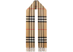 Burberry The Classic Check Cashmere Scarf Archive Beige - vue 360