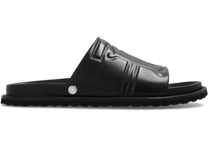 Burberry Thornton Leather Slides Black - authentic Burberry sneakers