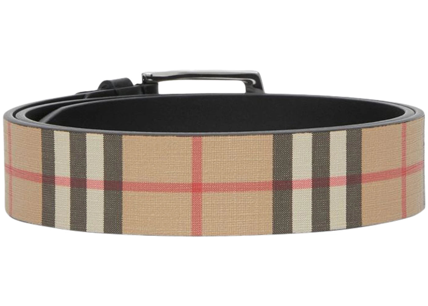 Burberry Vintage Check And Leather Belt Archive Beige/Black - vue secondaire B