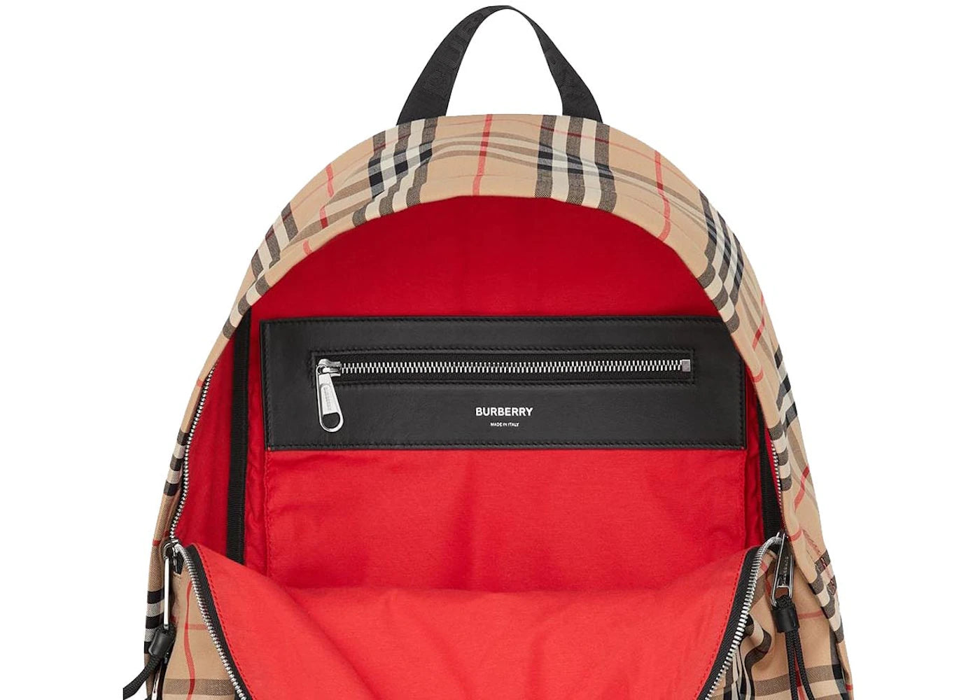 Burberry Vintage Check Nylon Backpack Archive Beige - vue secondaire B