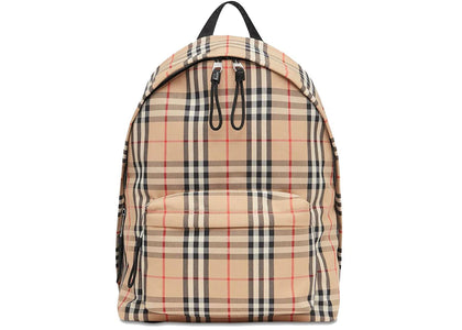 Burberry Vintage Check Nylon Backpack Archive Beige - authentic Burberry product