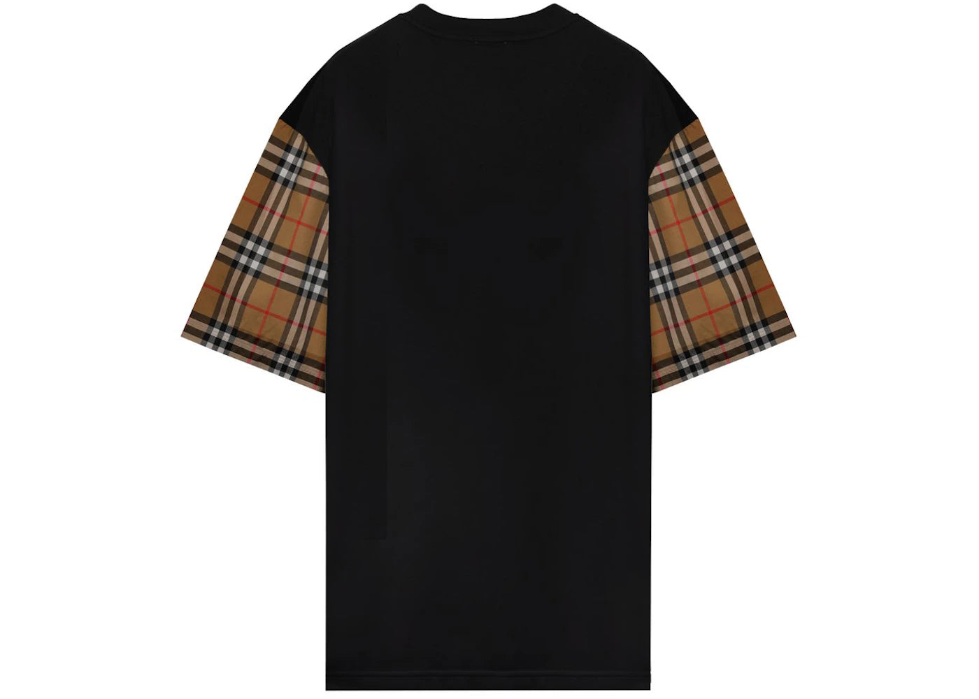 Burberry Vintage Check Oversized T-shirt Black - vue secondaire A