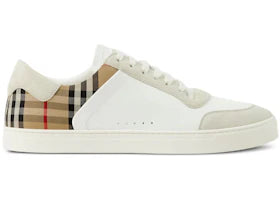 Burberry Vintage Check Panelled White Archvie Beige - authentic Burberry sneakers