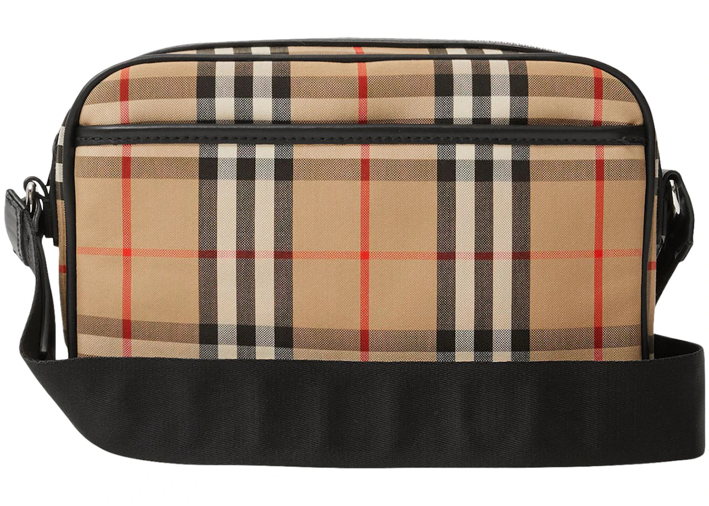 Burberry Vintage Check and Leather Crossbody Bag Archive Beige - vue secondaire B