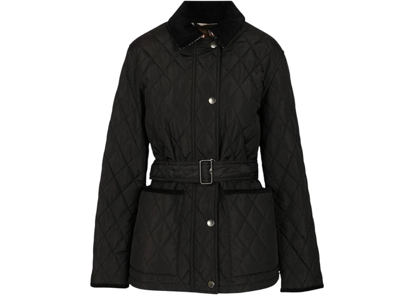 Burberry Women's Chiltern Quilted Jacket Black - vue 360