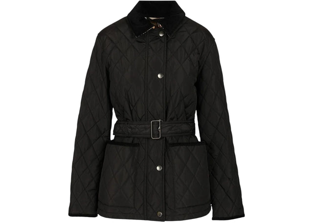 Burberry Women's Chiltern Quilted Jacket Black