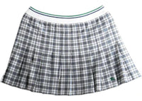 Burberry Women's Daria Tennis Skirt Peacock Blue Ip Chk