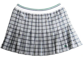 Burberry Women's Daria Tennis Skirt Peacock Blue Ip Chk