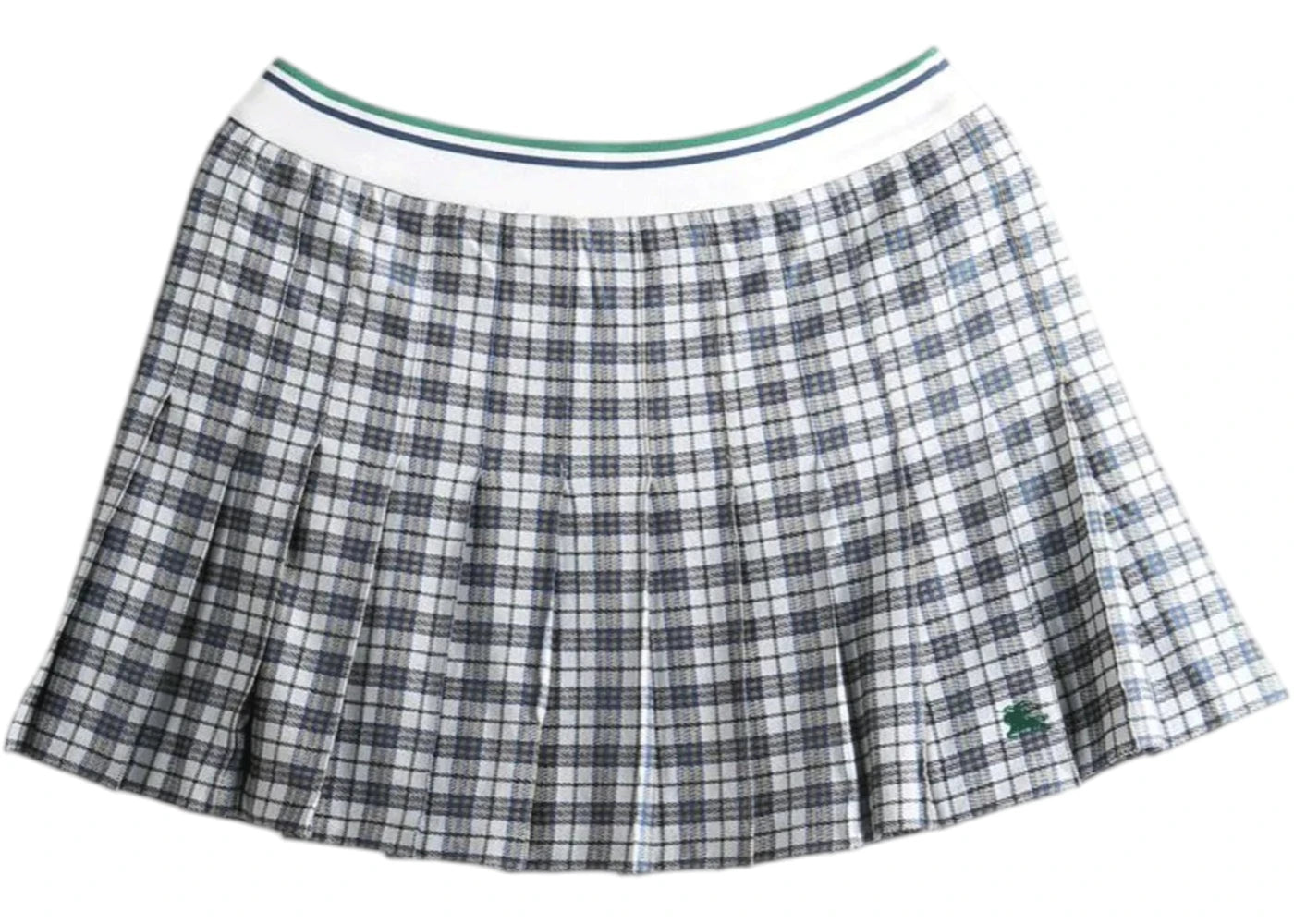Burberry Women's Daria Tennis Skirt Peacock Blue Ip Chk - vue secondaire A