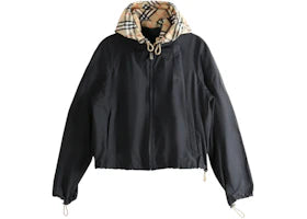 Burberry Women's Double-Faced Check Jacket Black - vue 360
