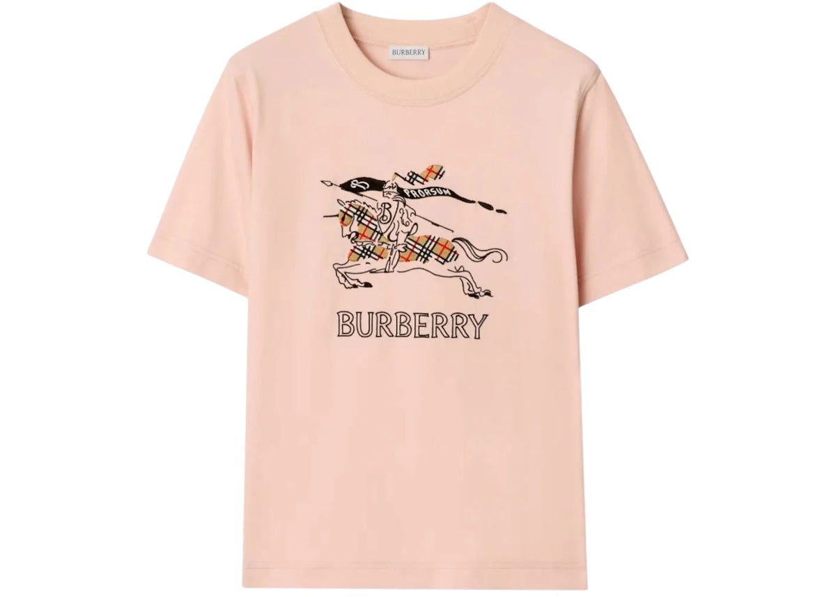 Burberry Women's Frankie Ekd Check T-shirt Bouquet - vue secondaire A
