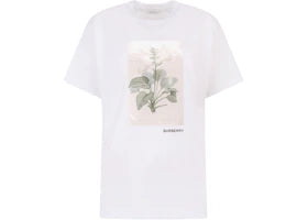 Burberry Women's Frontal Logo Cotton T-Shirt White