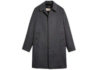 Burberry Wool Cashmere Blend Car Coat with Detachable Gilet Dark Grey