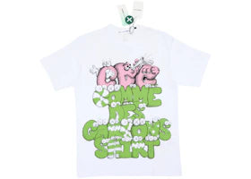 CDG Shirt x KAWS Print T-shirt White/Green/Pink