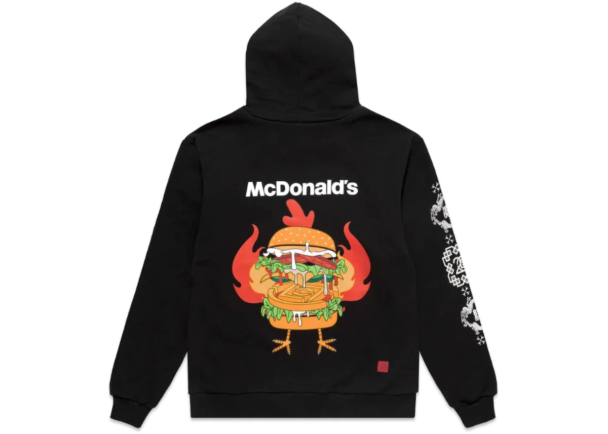 CLOT x McDonald's McSpicy Hoodie Black - vue secondaire B