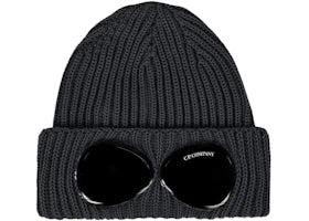 C.P. Company Cotton Goggle Beanie Dark Fog Grey - vue 360